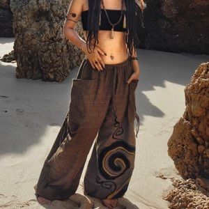 Brown Handmade Harem Pants